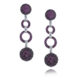 Серьги Серебро, медный подслой рубин-ый циркон 025 352 01 21-02769 2010 г инфо 7740r.