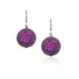 Серьги Серебро 925 рубиновый циркон 025 352 01 21sk-00355 2010 г инфо 7750r.