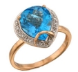 Кольцо с бриллиантом и топазом CR05-46944-76CL-R 2009 г инфо 8094r.