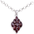 Подвеска из серебра с гранатами Happy Garnets G3017 2009 г инфо 8574r.