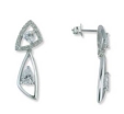 Серьги с фианитом TED LAPIDUS 55-7756-07 2009 г инфо 8587r.