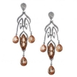 Серьги Серебро 925 кварц, циркон 025 352 01 21lsk-00008 2010 г инфо 8614r.