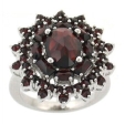 Кольцо из серебра с гранатами Happy Garnets g1044 2010 г инфо 8638r.