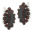 Серьги из серебра с гранатами Happy Garnets G2050 2010 г инфо 8647r.