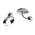 Запонки из серебра с бриллиантами Hot diamonds MM093 2009 г инфо 9076r.
